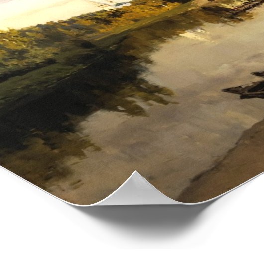 Isaac Levitan - Vesper chimes Poster (Ecke)