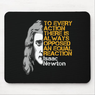 Isaac Newton Aktion und Reaktion Inspiration Quo Mousepad