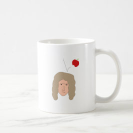 Isaac Newton Apfel Physik Wissenschaft Humor Kaffeetasse