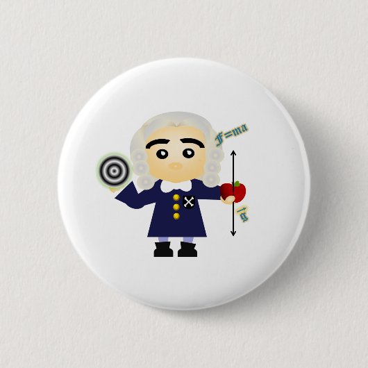 Isaac Newton Button (Vorderseite)
