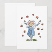 Isaac Newton Einladung (Vorne/Hinten)