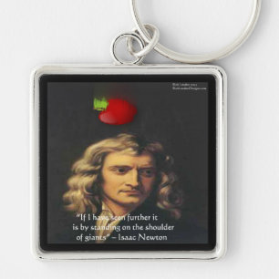 Isaac Newton "Giants Shoulders" Weisheitsgeschenke Schlüsselanhänger