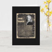 Isaac Newton Karte (Gelbe Blume)
