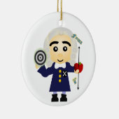 Isaac Newton Keramik Ornament (Rechts)