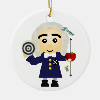 Isaac Newton Keramik Ornament