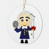 Isaac Newton Keramik Ornament (Links)
