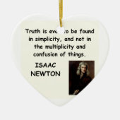 Isaac Newton Keramikornament (Vorne)