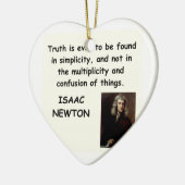 Isaac Newton Keramikornament (Links)