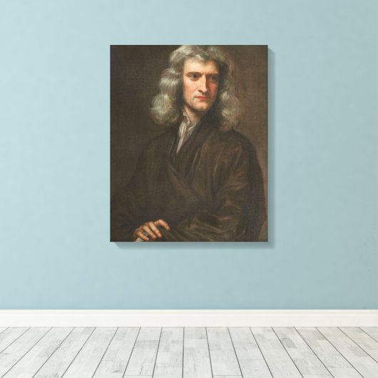 Isaac Newton Leinwanddruck (Insitu (Holzboden))
