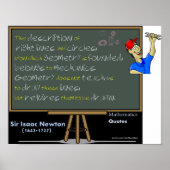 Isaac Newton Mathematics Poster (Vorne)