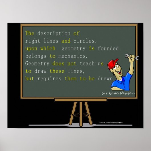 Isaac Newton Mathematics Poster (Vorne)