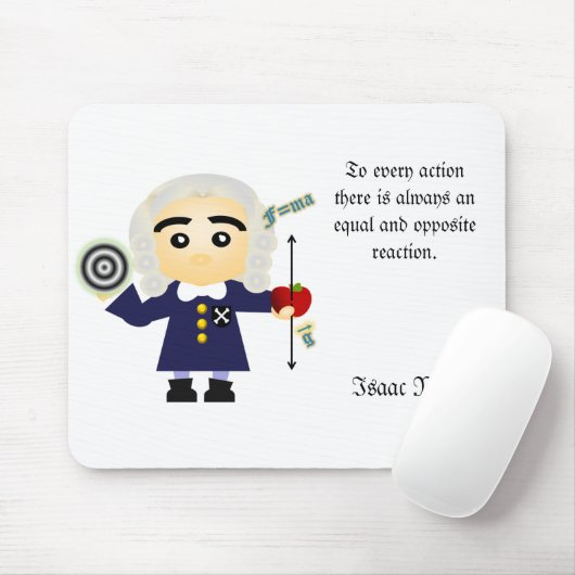 Isaac Newton Mousepad (Mit Mouse)