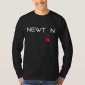 Isaac Newton Physicist Mathematician Gravity Apple T-Shirt (Vorderseite)