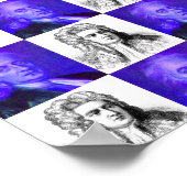 Isaac Newton Pop Art Poster (Ecke)