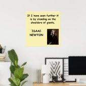 Isaac Newton Poster (Heimbüro)