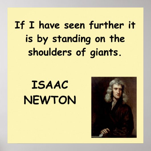 Isaac Newton Poster (Vorne)
