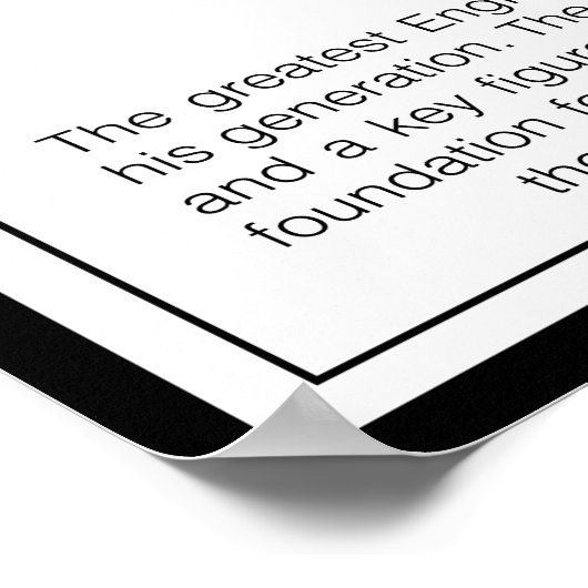 Isaac Newton Poster (Ecke)