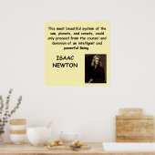 Isaac Newton Poster (Küche)