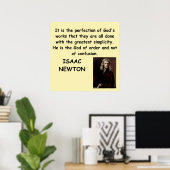 Isaac Newton Poster (Heimbüro)
