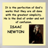 Isaac Newton Poster (Vorne)