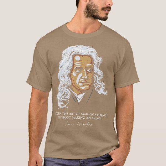 Isaac Newton Quotes T-Shirt (Vorderseite)