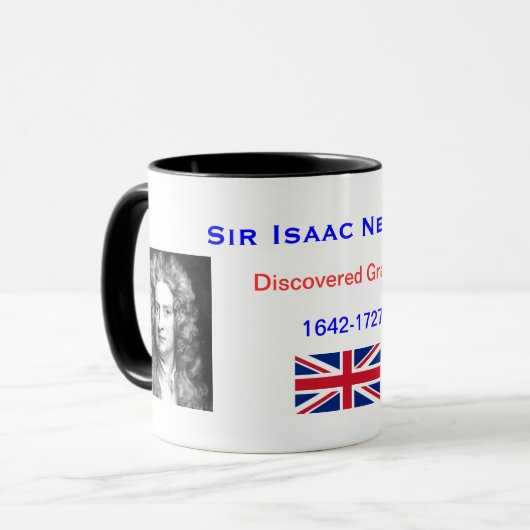 ISAAC NEWTON Tasse (Vorderseite Links)