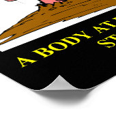 Isaac Newton Witz Poster (Ecke)