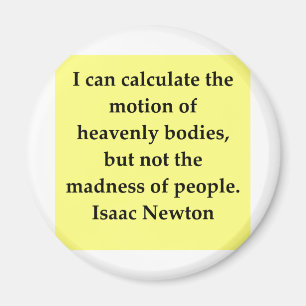 Isaac Newton Zitat Magnet