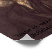 Isaac Newton Zitat Poster (Ecke)