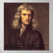 Isaac Newton Zitat Poster (Vorne)