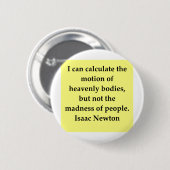 Isaac- Newtonzitat Button (Vorne & Hinten)