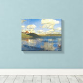 Isaak Levitan "The Lake" berühmtes Bild Leinwanddruck (Insitu (Holzboden))