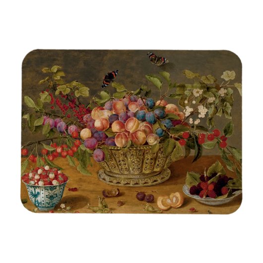 Isaak Soreau Früchtegemälde Magnet (Horizontal)