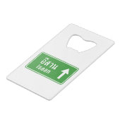 Isaan Ahead ⚠ Thai Highway ⚠ Geldbeutel Flaschenöffner (Vorderseite Schrägansicht)