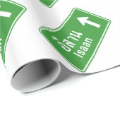 Isaan Ahead ⚠ Thai Highway ⚠ Geschenkpapier (Rolleneckpunkt)