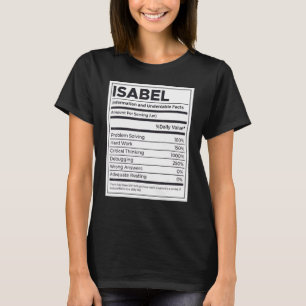 Isabel-Nährwertinformation Problem lösen T-Shirt