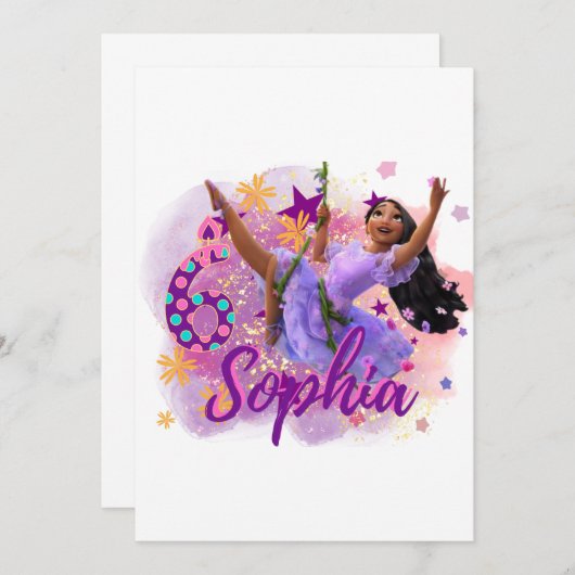 Isabela Encanto Custom Geburtstagskarte (Vorne/Hinten)