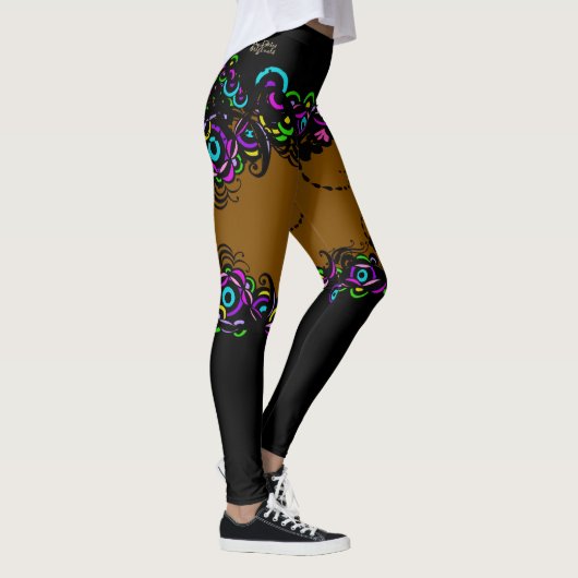 Isabella Brown Illusion Leggings (Rechts)