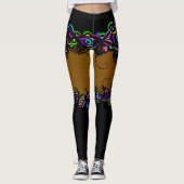 Isabella Brown Illusion Leggings (Vorderseite)