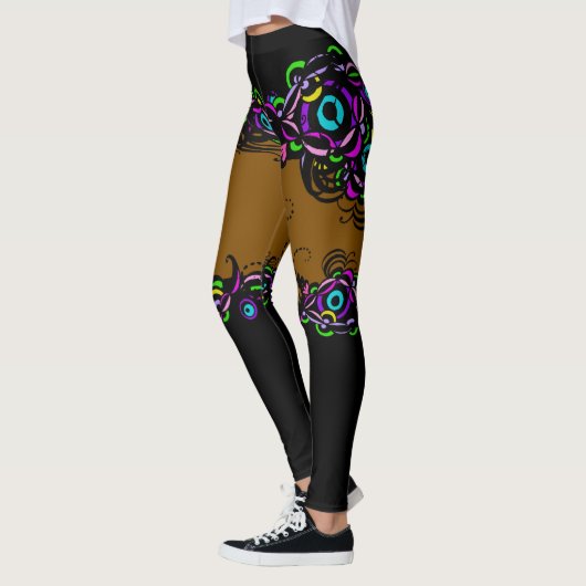 Isabella Brown Illusion Leggings (Links)