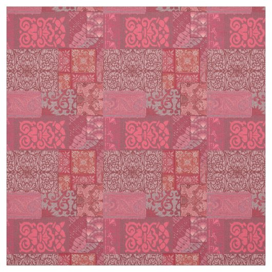 Isabella Burgundy Red Stoff (Muster)