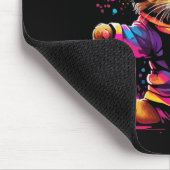 Isabella Colorful Dancing Cat Design für Mädchen N Mousepad (Ecke)