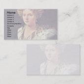 Isabella Dâ € ™ Estedeutsch: Porträt von Isabella Visitenkarte (Vorne/Hinten)