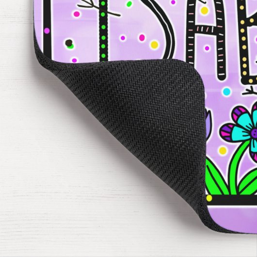 Isabella - Der Name Isabella Whimsical Zeichnend Mousepad (Ecke)