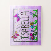 Isabella - Der Name Isabella Whimsical Zeichnend  Puzzle (Vertikal)