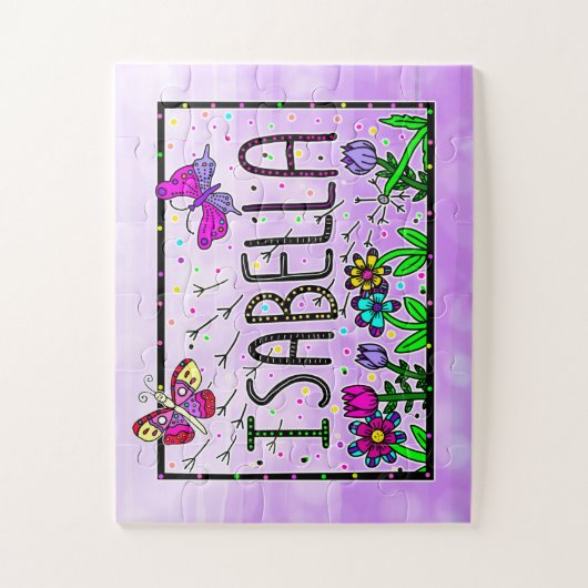 Isabella - Der Name Isabella Whimsical Zeichnend Puzzle (Vertikal)