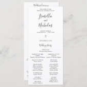 Isabella Einfaches Script Christlich Wedding Progr (Vorne/Hinten)