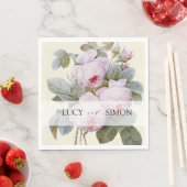 Isabella, elegante Vintage Rose Serviette (Beispiel)