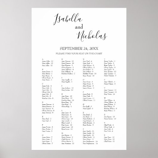 Isabella Elegantes Seetablett Poster (Vorne)