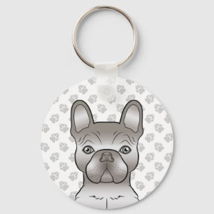 Isabella French Bulldog / Frenchie Cute Dog & Paws Schlüsselanhänger